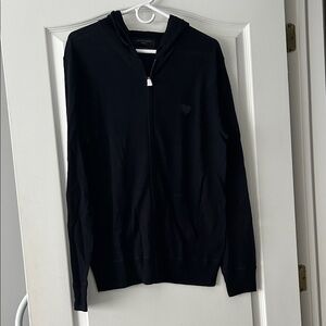 Woman’s Ink Navy Blue Merino Zip HODY